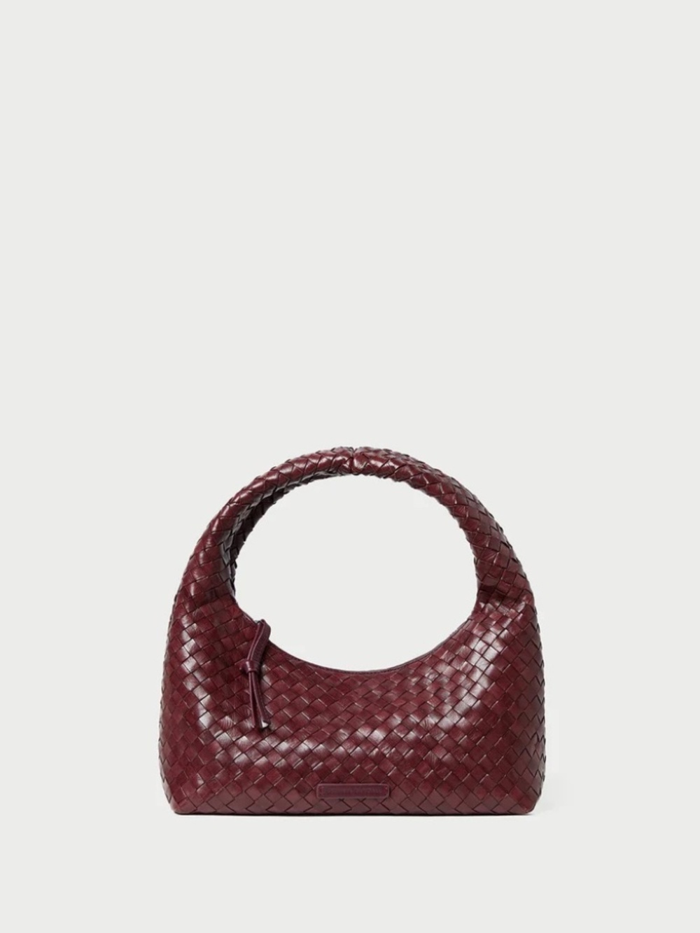 *NO OFFER* Loeffler randall leather Maroon Woven Shoulder Bag